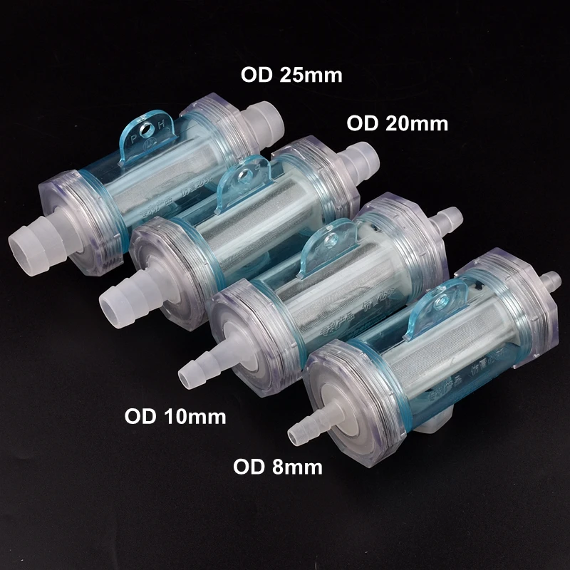 8mm ~ 25mm elastyczna rura wąż przezroczysta woda filtr nawadnianie ogrodu chłonne pompy filtry hamulec samochodowy filtr akwarium akcesoria