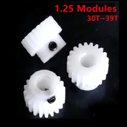 POM Gear 1.25 Modules 30T-39T Tooth Plasctic Gear Hole Diameter 5/6/6.35/7/8/10/12/14/15mm