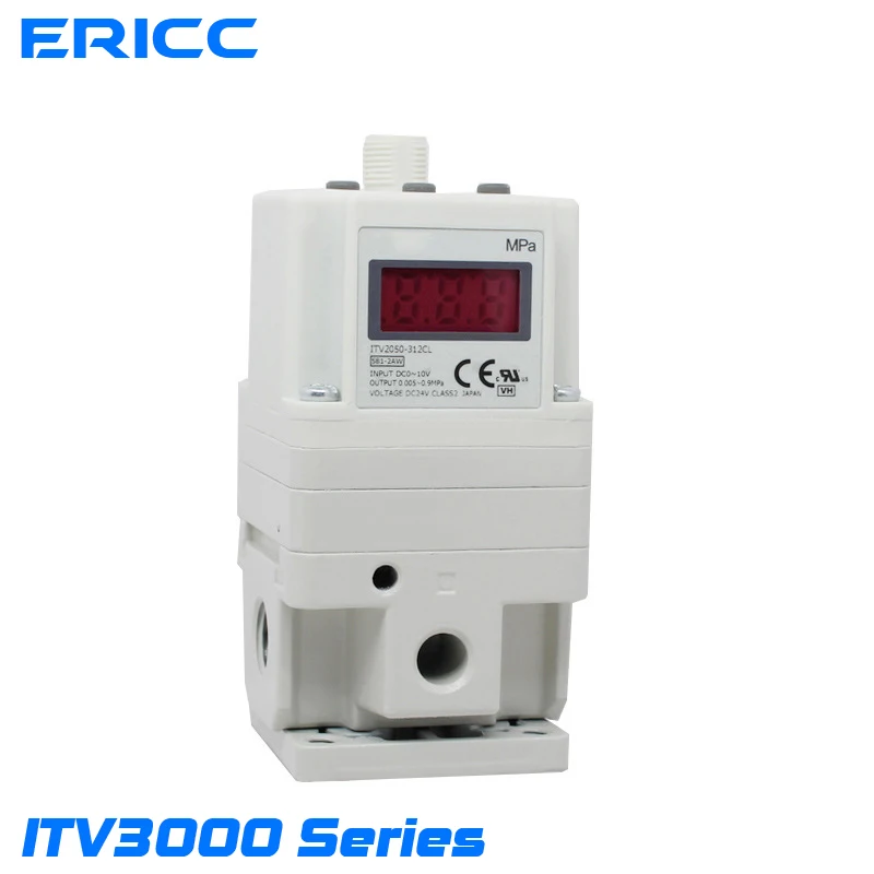 

ITV3010 ITV3030 ITV3050 312L Proportional pneumatic solenoid valve SMC electric pneumatic regulator