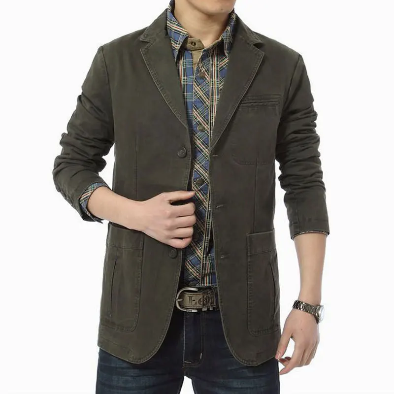 2023 Spring Autumn Luxury Men Blazers New  Fashion Brand High Quality Cargo Suit Casual