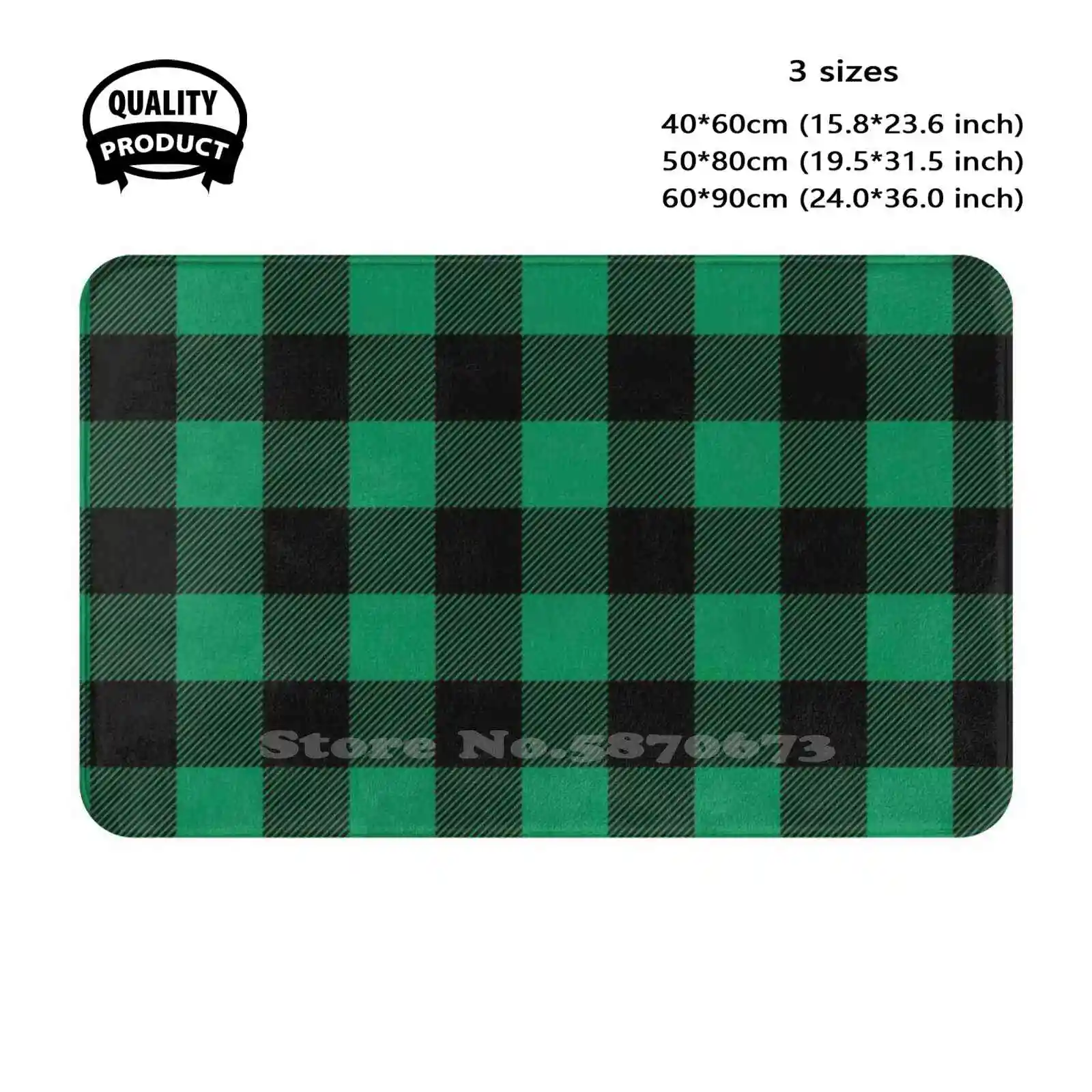 Lumberjack-/ Black Soft Cushion Home Carpet Door Mat Car Rug Composition Pattern Graphic Design Colorful Original Peace Sign