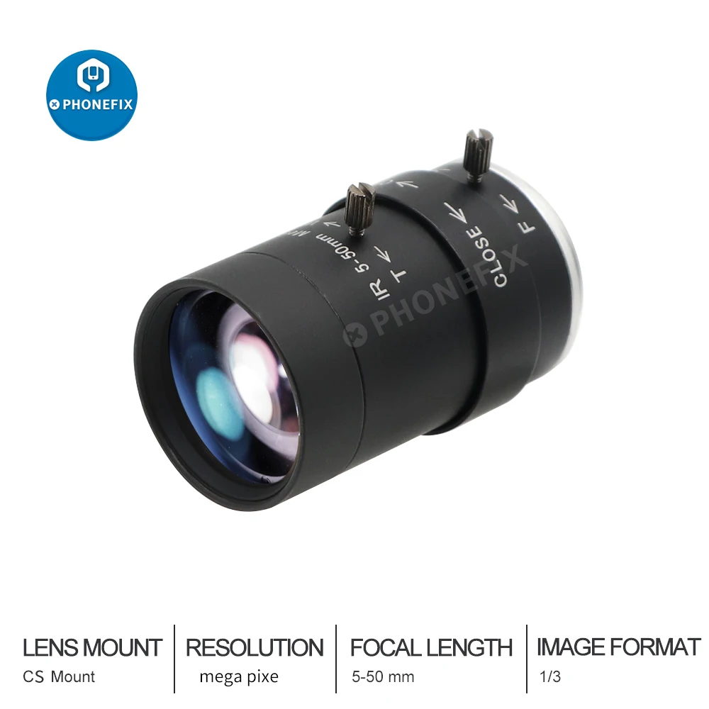 Imagem -02 - Megapixel Cctv Lente 550 mm F1.6 cs Montagem Lente Óptica para Câmeras de Vigilância de Segurança Cctv & Streaming ao Vivo Hdmi Câmera