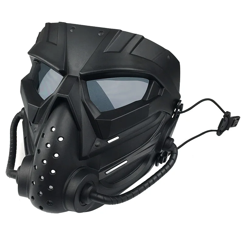 Game Mask For Airsoft Costume Halloween CS Cosplay Full Face Protective Mask Tactical Breathable Skull Adjustable Strap