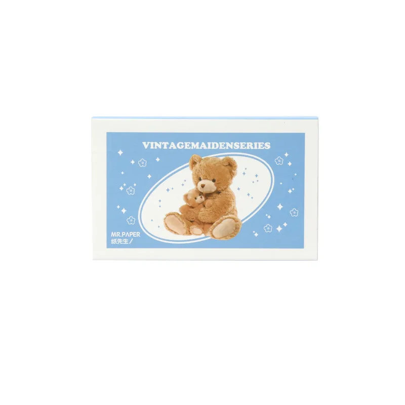 40pcs/pack Retro Boxed Sticker Stickers Set for Ablum Diary Scrapbooking Journal Decoration Label Sticker Kawaii Stationery