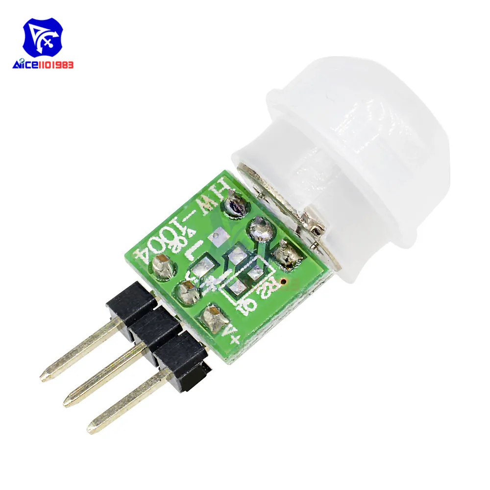 HC-SR501 HC-SR505 Einstellbares IR-Pyroelektrisches Infrarot-Bewegungserkennungsmodul AM312 Modul Bewegungssensor SR501 Halterung für Arduino – Detail 5