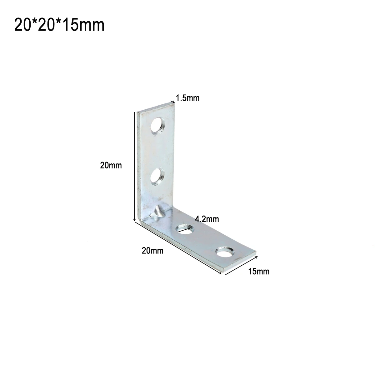 3Pcs Metal Corner Bracket 90 Right Angle Brace Support L Shape Joint Fastener Shelf Support Furniture Cabinet Screens Wall Link