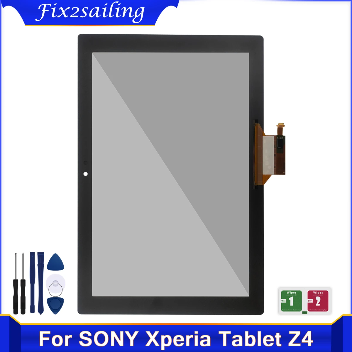Nueva pantalla táctil de 10,1 pulgadas para Sony Xperia Tablet Z4 SGP712 SGP771, sensores digitalizadores de pantalla táctil, piezas de repuesto de cristal frontal para tableta y pc