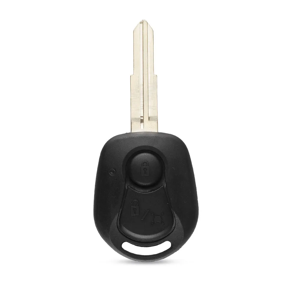 KEYYOU-carcasa de llave remota de coche, carcasa de 2 botones para Ssangyong ACTYON Kyron Rexton RX7, hoja sin cortar, funda para mando a distancia