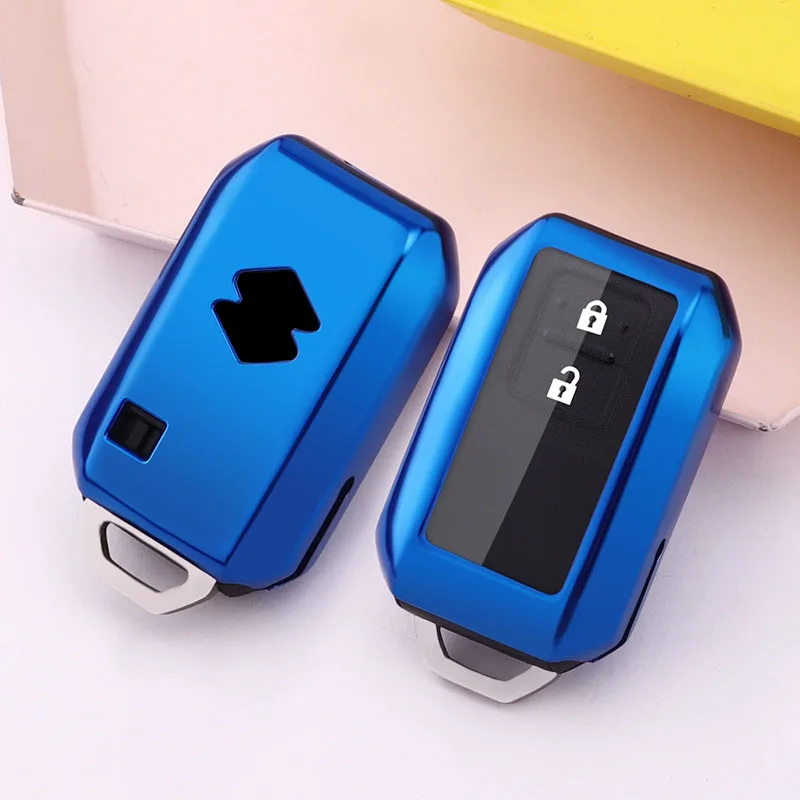 TPU car key cover case for suzuki new swift 2017 2019 2020 wagon R monopoly type 3c 2 button remote keyless holder protection