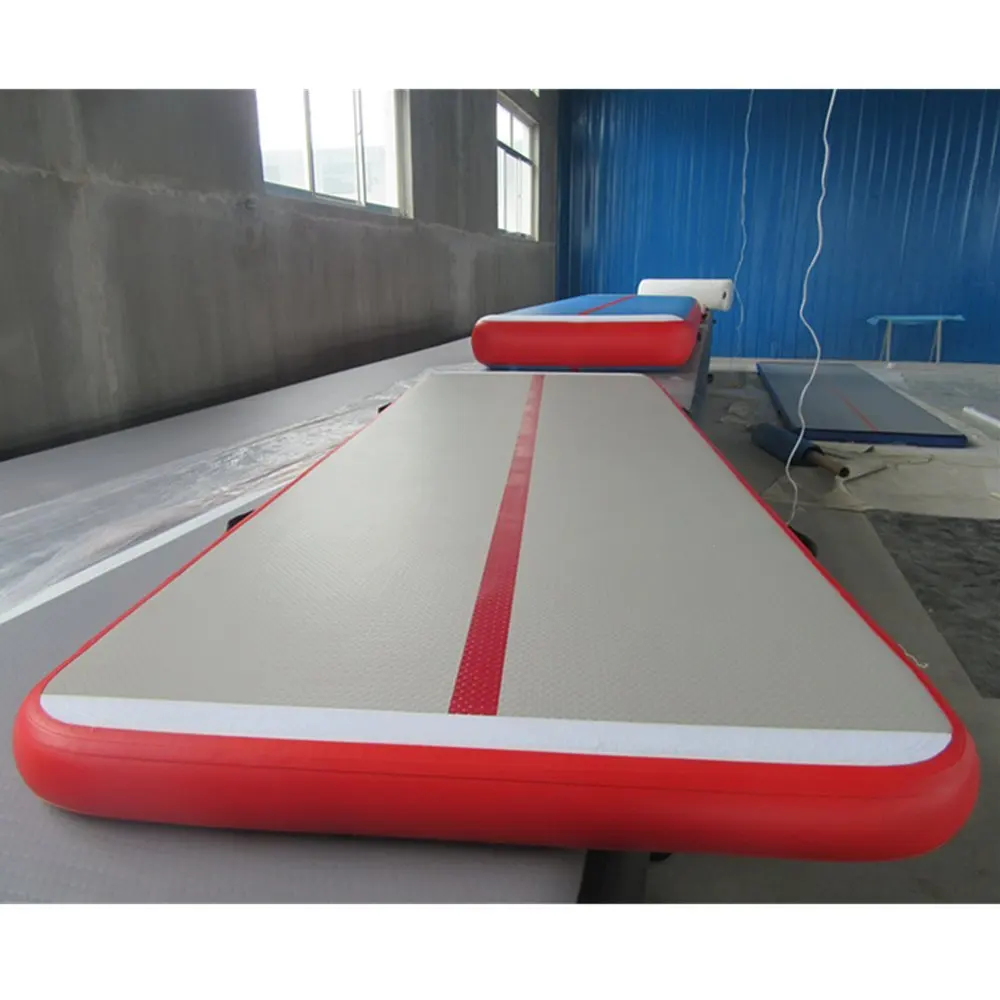 7x1x0.2m Blauw Opblaasbare Gymnastiek Airtrack Vloer Tumbling Air Track Voor Kinderen Gratis Een Pomp