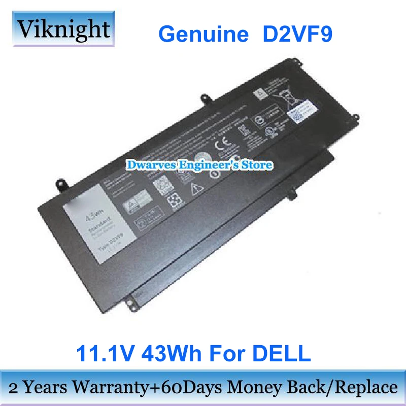 

Подлинная батарея 11,1 В 43Wh D2VF9 0PXR51 0YGR2V D2VF9 0PXR51 PXR51 для Dell Inspiron 15 7548 7547 Vostro 14 5000 5459 Series