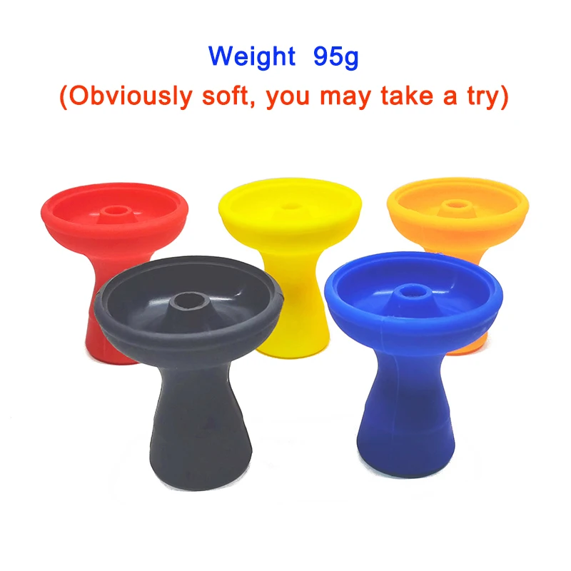 One Hole Silicone Hookah Bowl Funnel Flavor Holder Phunnel Silicon Shisha Head Unbreakable Chicha Pot Sheesha Part Narguile Cup