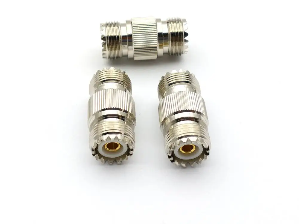 

10pcs /20pcs brass UHF PL259 SO239 Female TO Female Jack adapter CONNECTOR