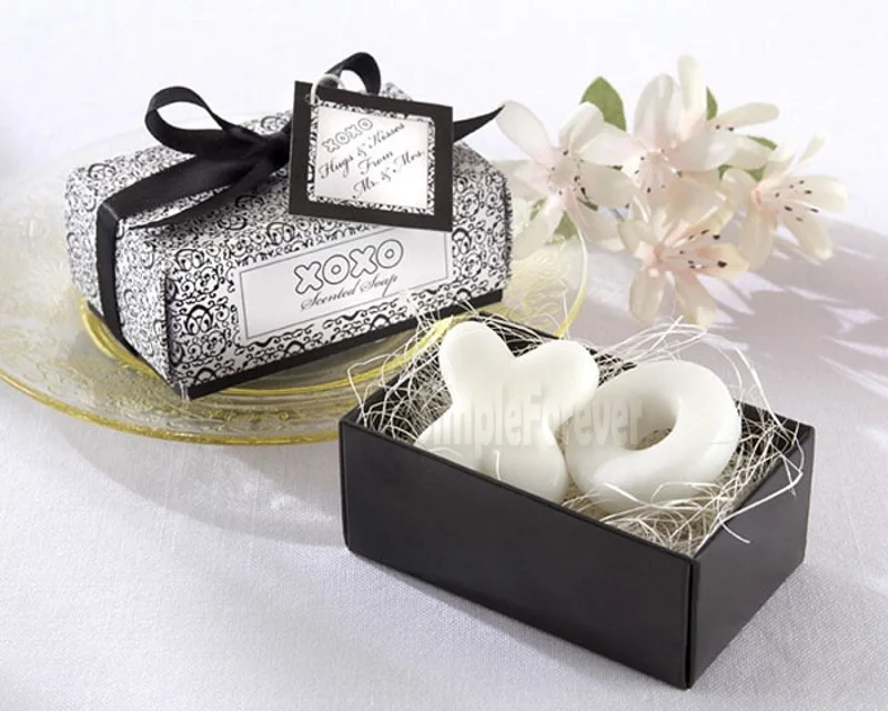 100sets 2pcs/set XO Scented Soap Wedding Favors & Gifts for Guests Event & Party Supplies