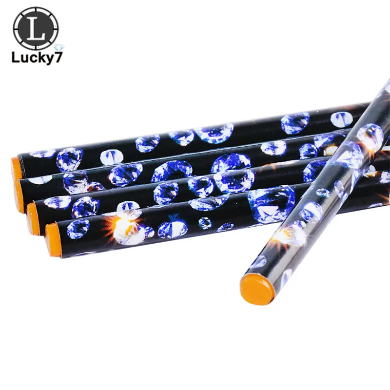 الجملة أقلام التنقيط الخشبية نقطة الحفر القلم لمسمار الفن الراين الأحجار الكريمة قطف أداة الراين اختيار المجوهرات واضع #6