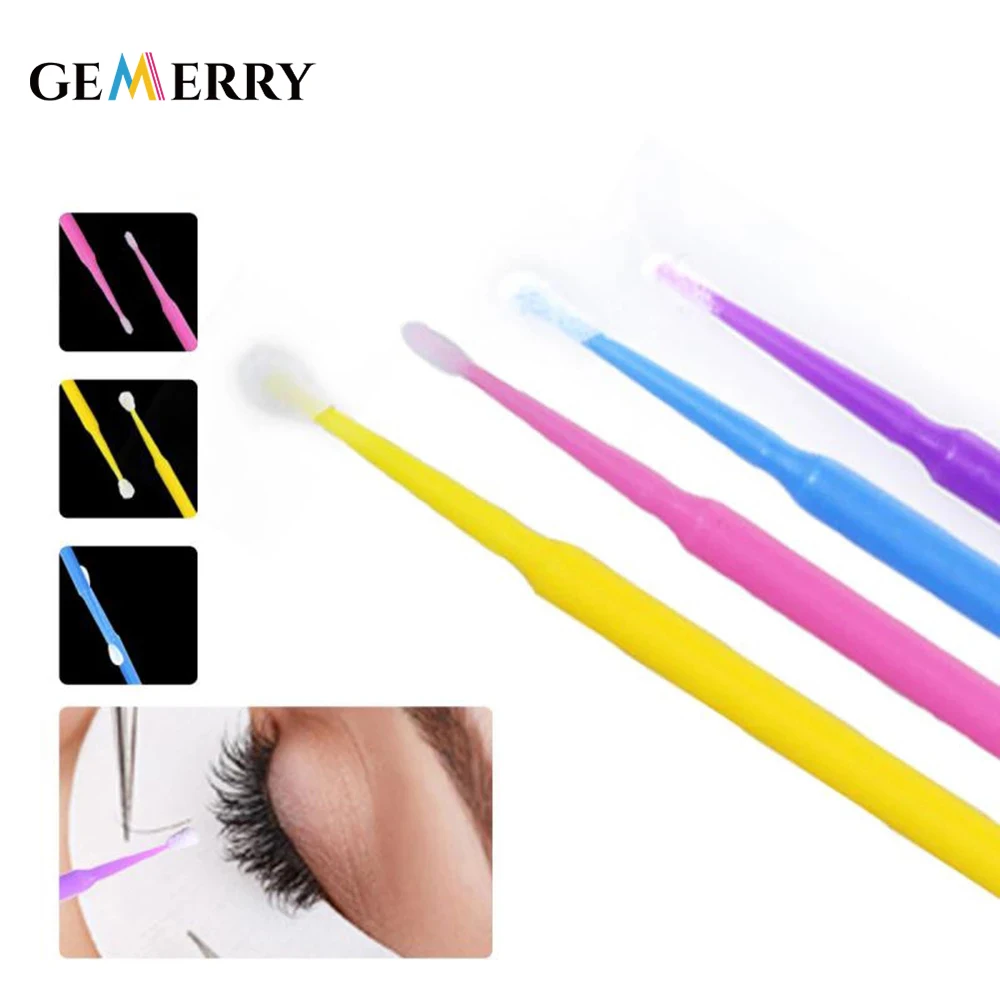 100pcs Disposable Eyelash Glue Cleaning Brush Lash Extension Applicators Mascara Brush Micro Durable For Women Eyelash Tool