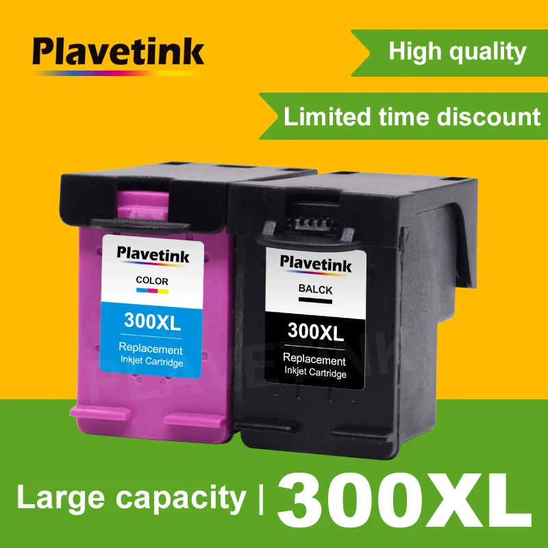 Plavetink Ink cartridge 300 xl for HP printer DeskJet D2660 D5560 F2480 F4280 F4580 Envy 110 114 120 PhotoSmart C4600 C4680 C470