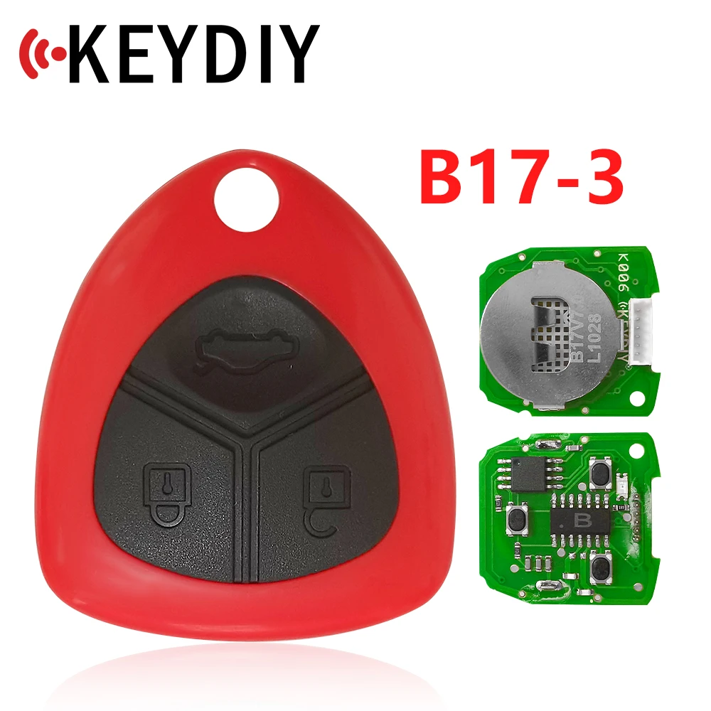 

XNRKEY B17-3 Universal B Series 3 Buttons Remote Control for KD200/KD900/URG200/mini KD/KD-X2 Generate New Remote Keys