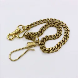 Pure copper U-shaped hook wealth cloth chain key chain trouser chain wallet chain brass chain denim personality accessories