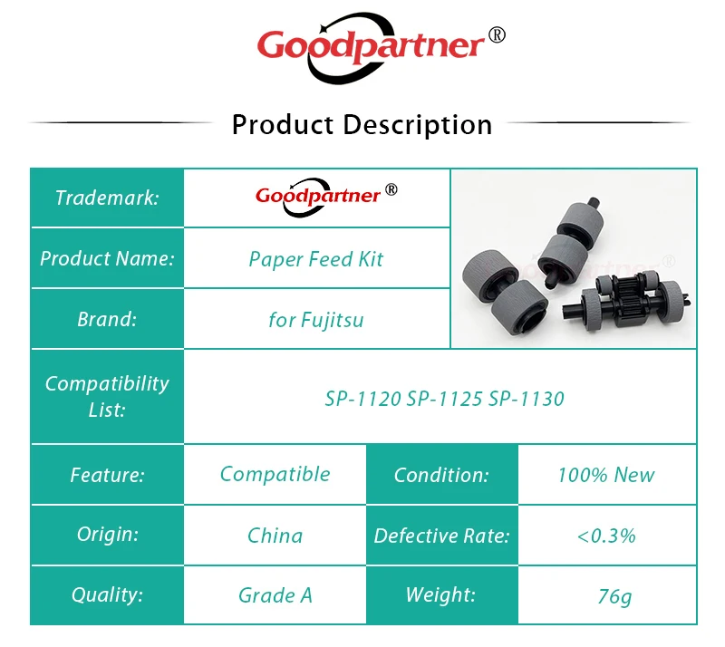 Imagem -05 - Conjunto de Rolos de Freio Sobressalentes Rolo de Coleta Consumíveis 5x Pa037080001 para Fushion Adequado para Alpha Sp1120 Sp-1125 Sp-1130 Sp1120 Sp1125 Sp1130