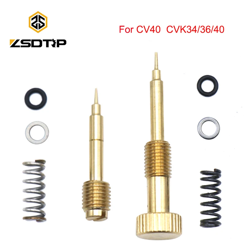 ZSDTRP Motorcycle Carburetor Air Adjusting Screw Idle Mixture Fuel Ratio Screw For PWK keihin CV40 CVK34/36/40 Carbs