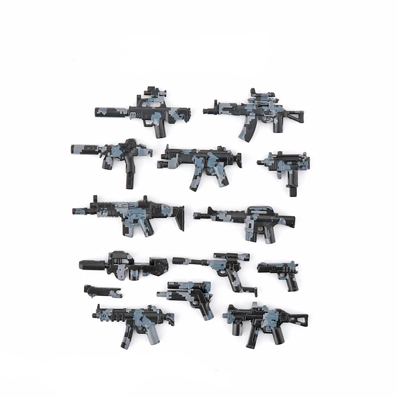 Militry Building Blocks WW2 Special Forces Camouflage Guns Army Weapons Solider Figures Accessories Kids Brain-training Toys
