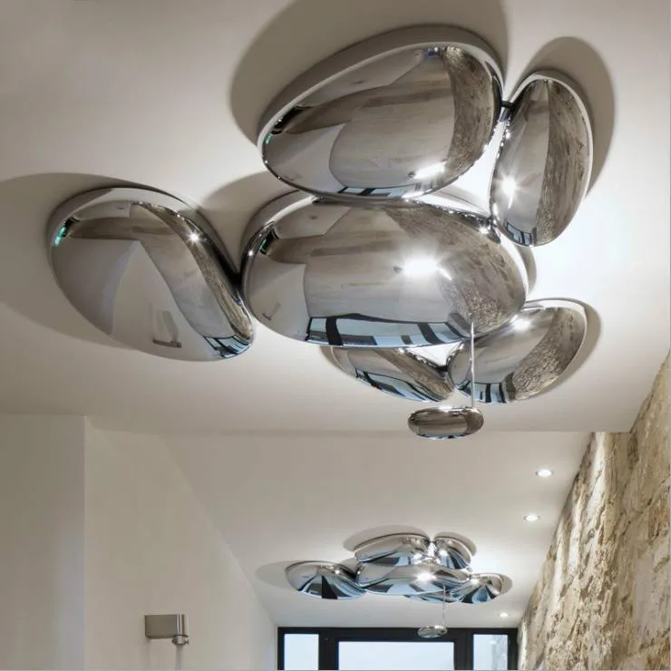 LED Postmodern Nodic ABS Chrome Water Drop Ceiling Lighting LED Lamp LED Light For Foyer Bedroom Dinning Room