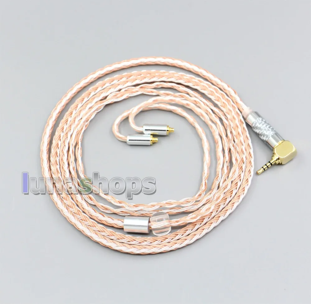 

LN005818 Balanced XLR 16 Core OCC Silver Mixed Earphone Cable For Shure SE215 SE315 SE425 SE535 SE846