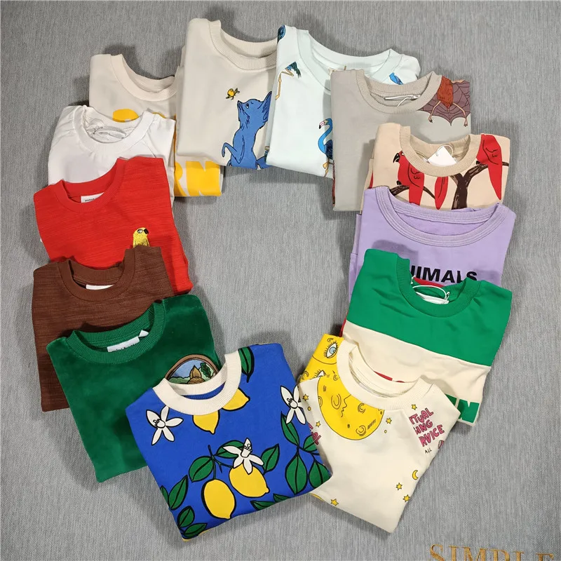 BOBOZONE  CARTOON Sweatshirt for kids boys girls autumn winter