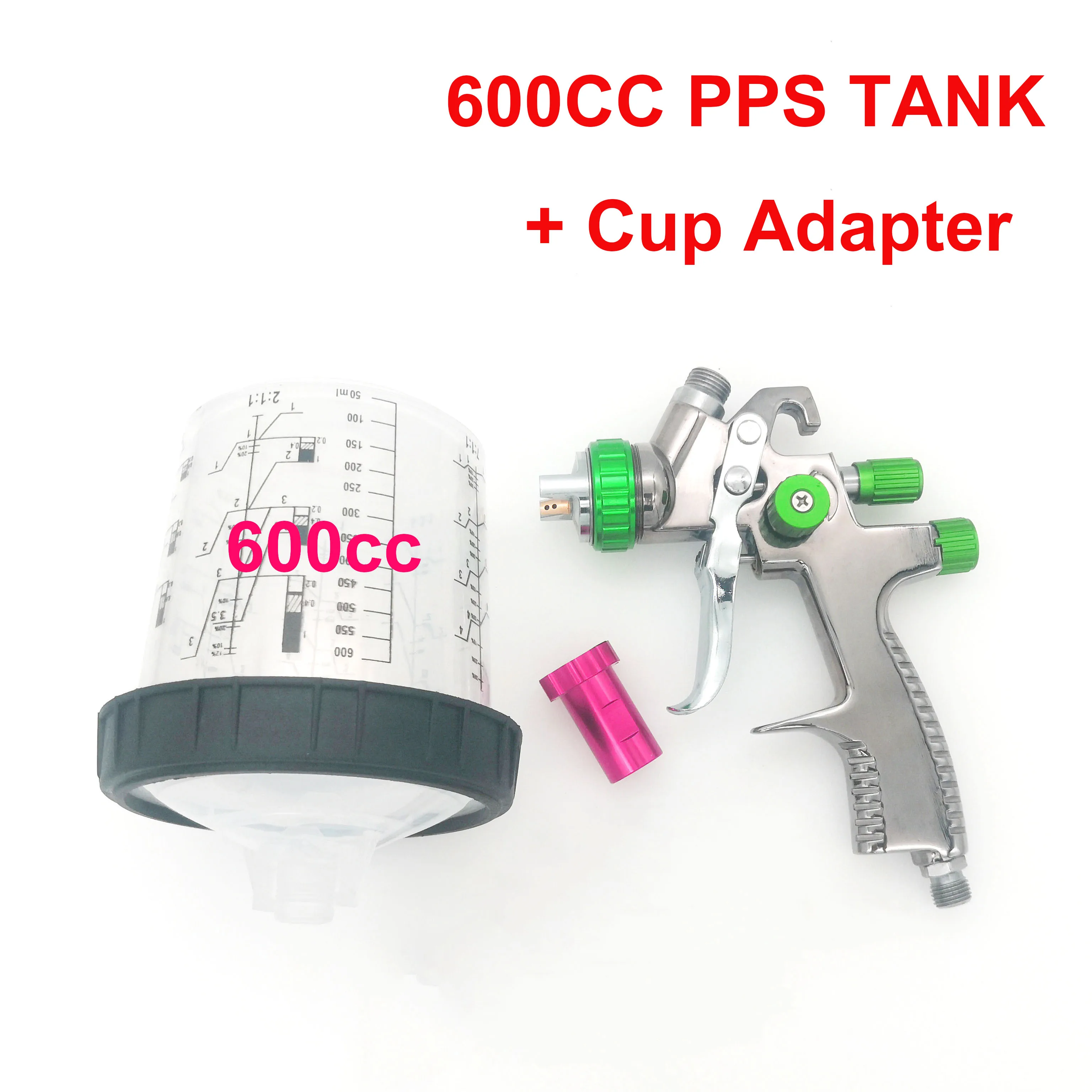 LVLP L-898 Car Paint Spray Gun with PPS Tank 1.3mm Nozzle 600cc Cup Pistola De Pintura