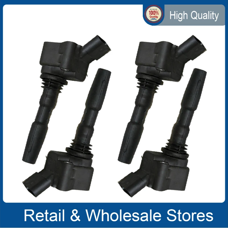 

4pcs Ignition Coils 04E905110B 04E905110C 06H905110 for AUDI A3 Q3 A4 A5 VW UP! FOX JETTA MII LEON OCTAVIA CITIGO