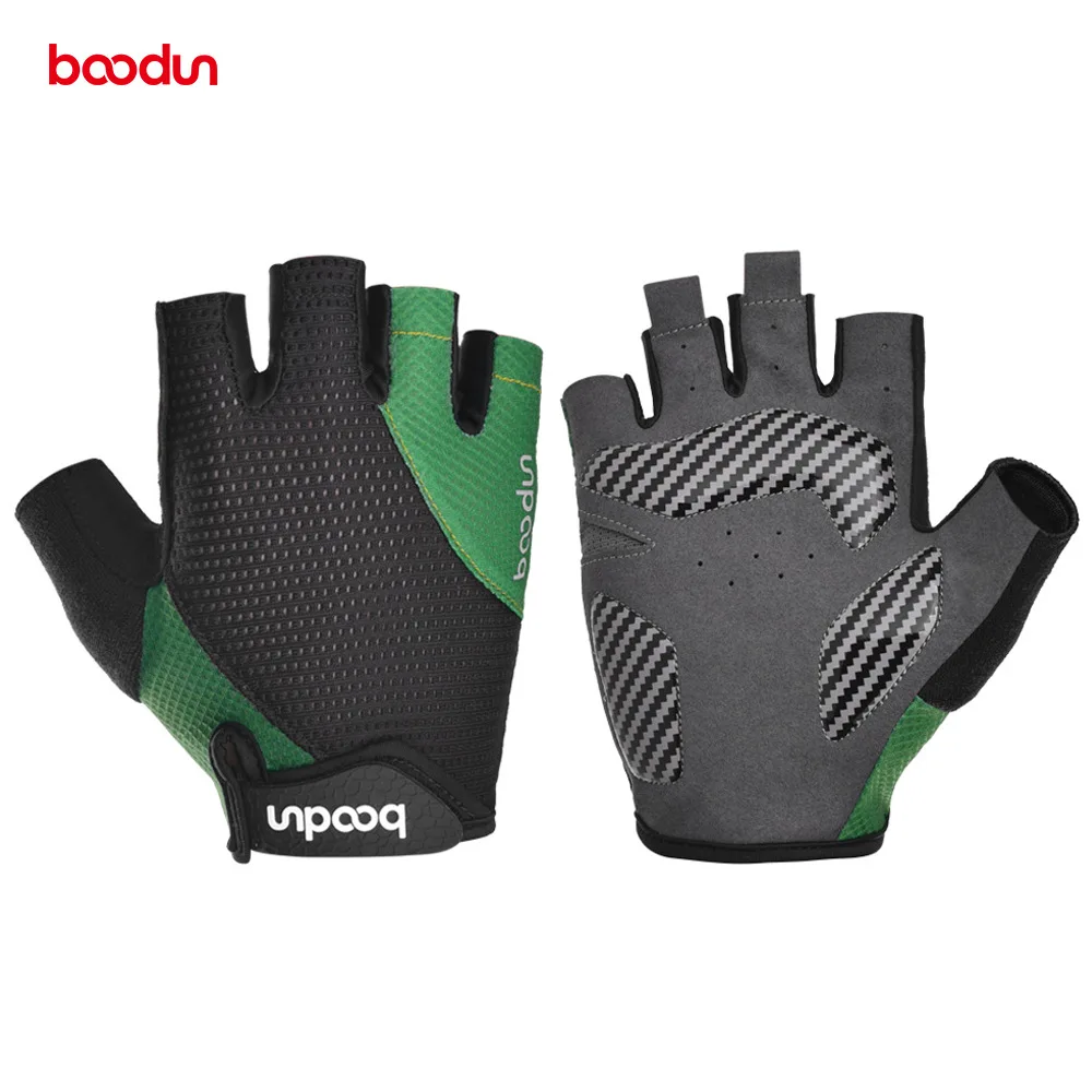 

Boodun 4D Silicon Gel Shockproof Cycling Half Finger Gloves Biciclet Guantes Ciclismo MTB Road Bike Outdoor Sport Short Mittens