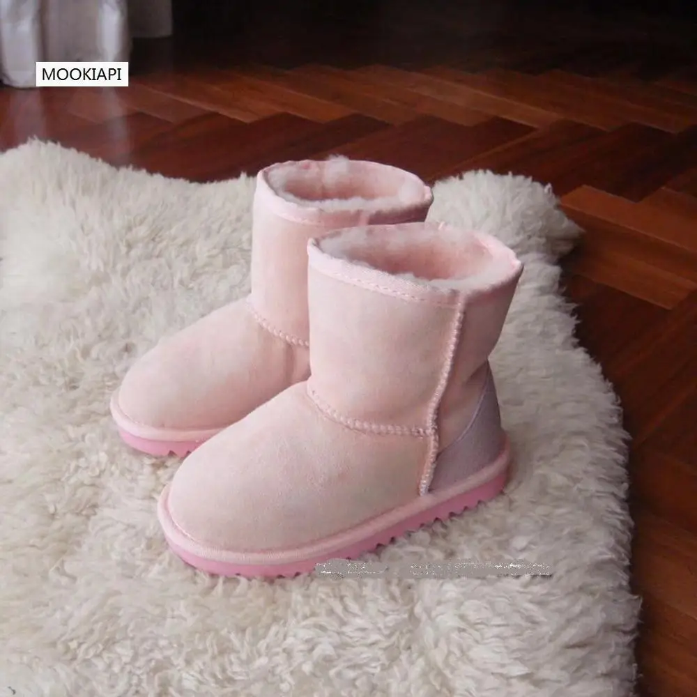 In 2019, China\'s newest sheepskin and wool children\'s snow boots, 100% pure wool children\'s snow boots, 7 colors