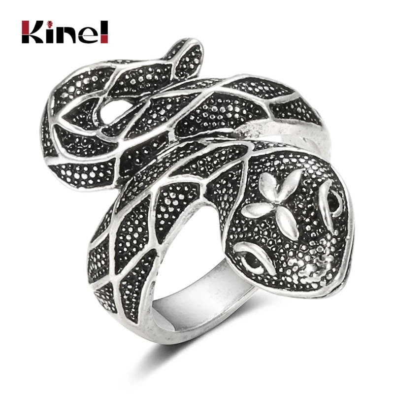 Hot Sale Cheap Jewelry Wholesale Lot 2016 Fashion Snake Rings For Women Tibetan Silver Alloy Three Rows Rhinestone Adornment