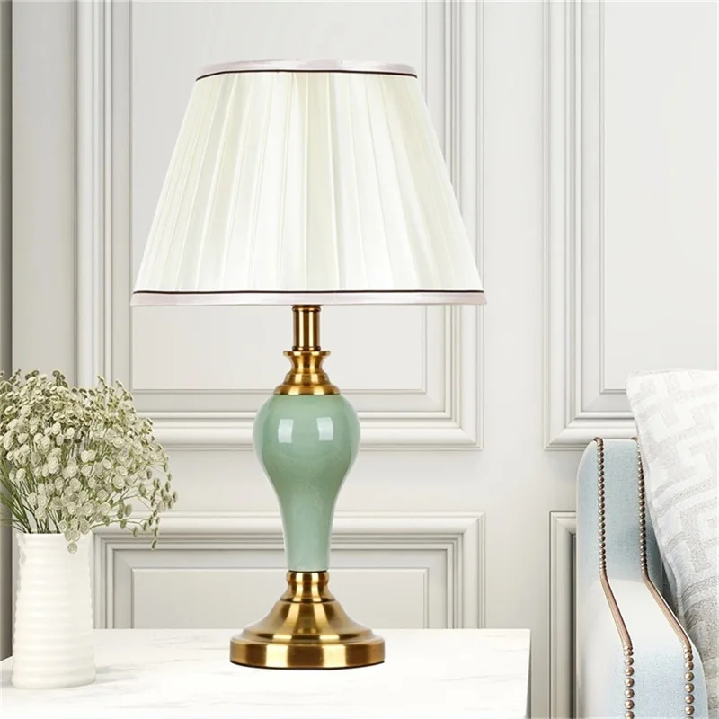 AOSONG Table Lamps Desk Lighting Contemporary Ceramic LED for Home Office Creative Hotel Decoration