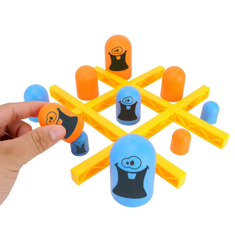 Stacking Cups  Tic-Tac-Toe Game  Parent-child Interactive Table Toy  Surprise Tic-Tac-Toe  Desktop Checkers Game For Kids