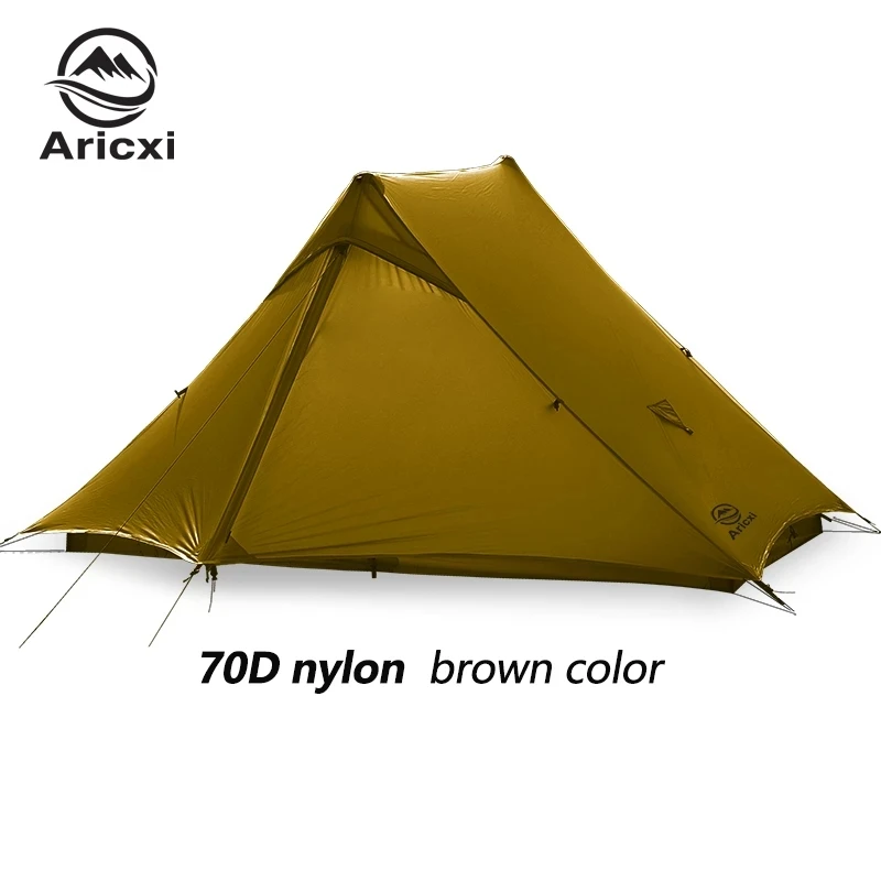 New Aricxi light 2 Outdoor Ultralight Camping Tent 2 person Professional 15D Silnylon Rodless Tent