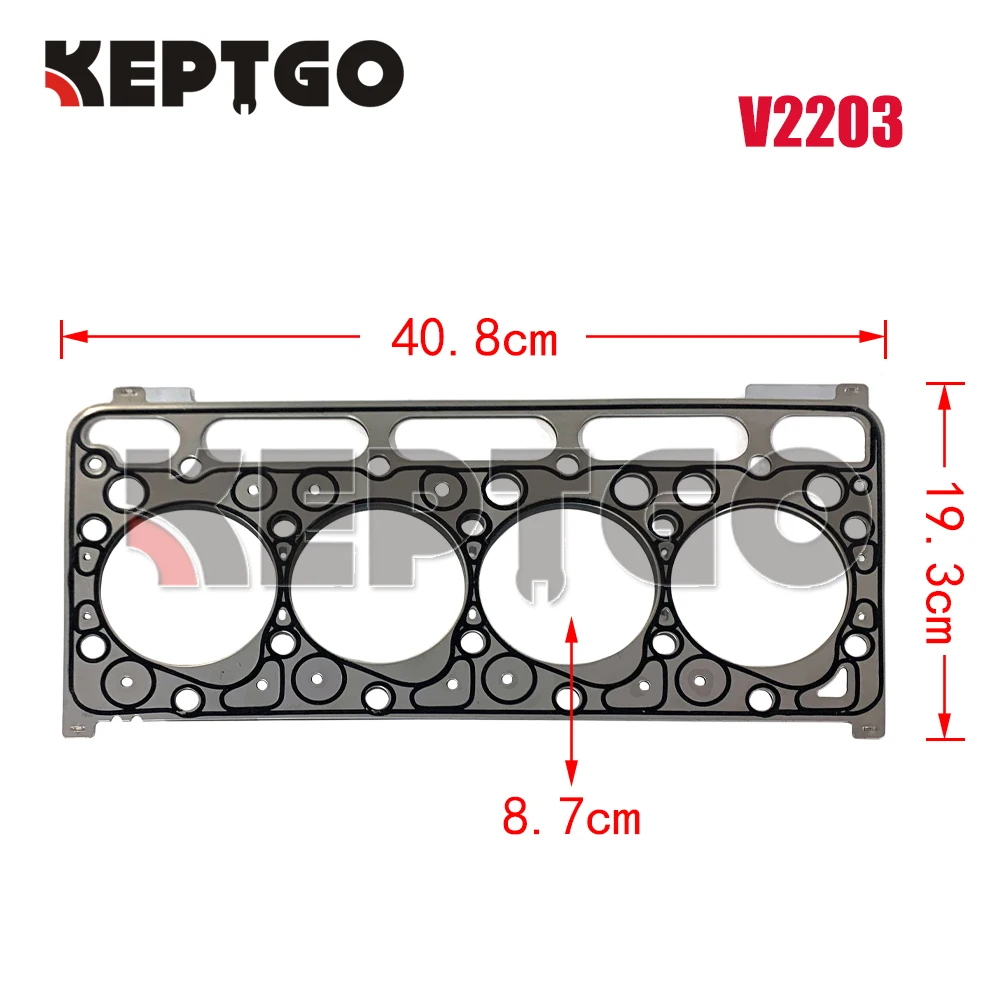 New V2203 Head Gasket For Kubota V2203 V2203T V2403 Overhaul Rebuild Gasket