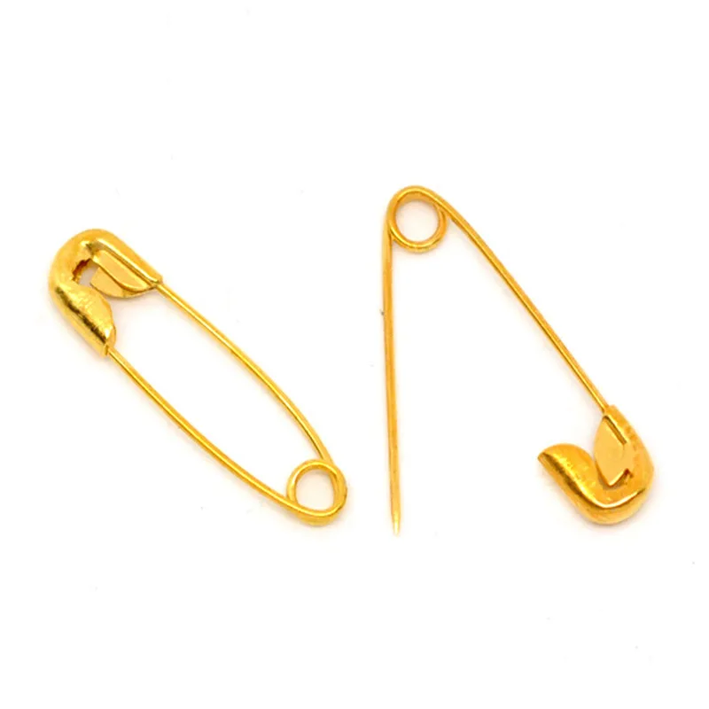 

500 PCs Doreen Box Safety Brooch Pins Findings Zinc Alloy Gold color Brooches Jewelry Accessories 19mmx5mm (B14860)