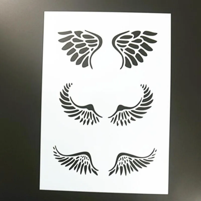 

1pc Wing DIY Craft Layering Stencils For Walls Painting Scrapbooking Stamp Album Decor Embossing Paper Card Template Reusable