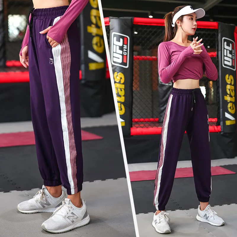 

100kg Can Wear Women Sport Pant Loose Plus Size Quickly Dry Sweatpants Running Jogger Fitness Gym Workout Casual Pant Sportswear