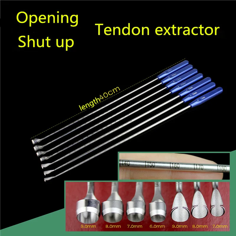 Orthopedic instrument medical sports medicine joint open close head tendon extractor Extracting rod round sleeve extraction