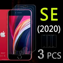 애플 아이폰 SE 2020 유리 SEe2020 화면 보호기 i 전화 s e 2020se iphonese 2 필름 템퍼 글라스 보호 갑옷 9H 3 Pcs SE 2022