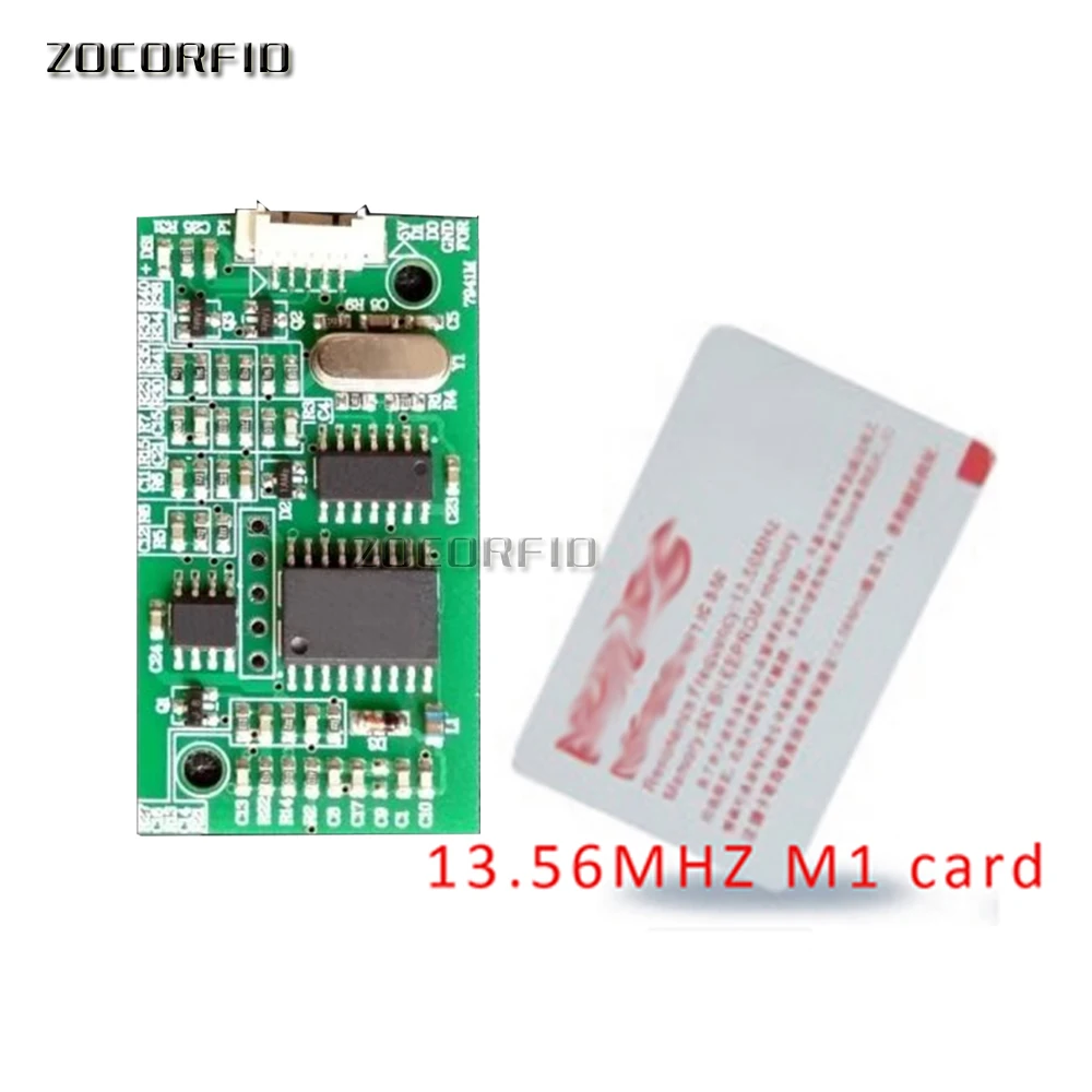 Imagem -02 - Rfid Ler Módulo Wiegand Uart Saída m1 ic Leitor de Cartão Módulo Módulo Leitor de Controle Acesso 5v 13.56mhz