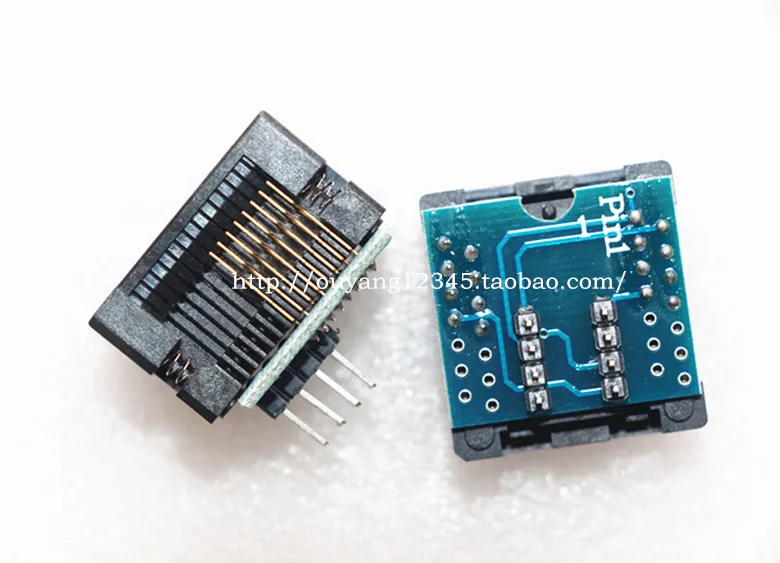 Sop16 إلى Dip8 اختبار المقبس RT809F EZP2010 CH341A EZP2019 TL866 حرق المقبس