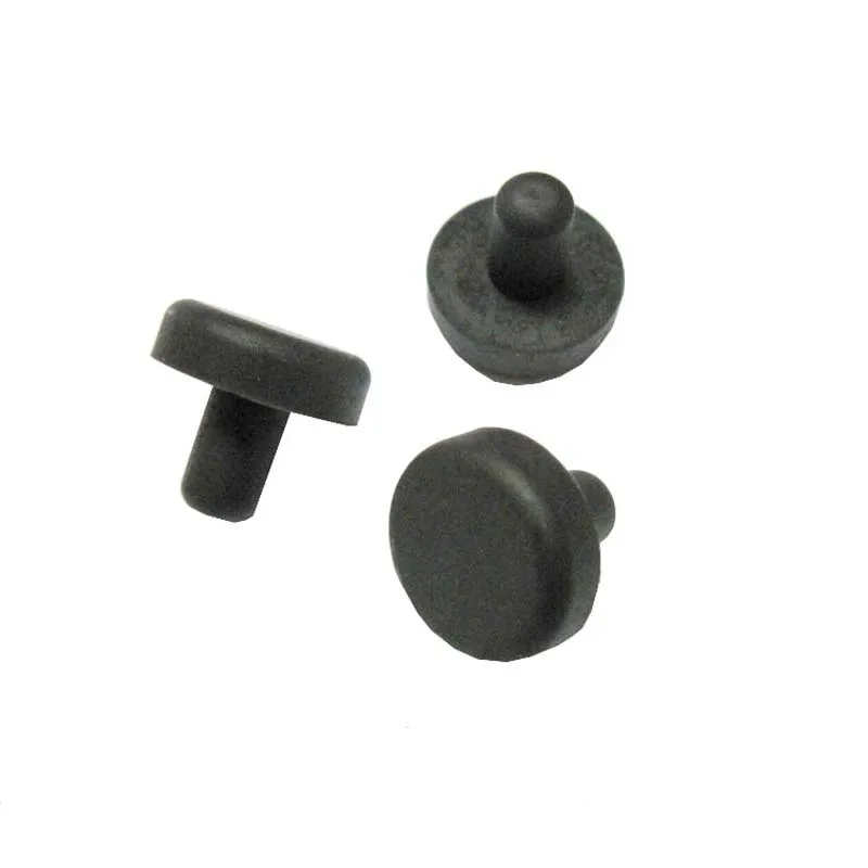 10PCS  Black 2.7mm-14mm Solid Round Silicone Rubber Blanking End Caps Inserts Seal Plug Male Hole Seal T Type Stopper Hobby DIY