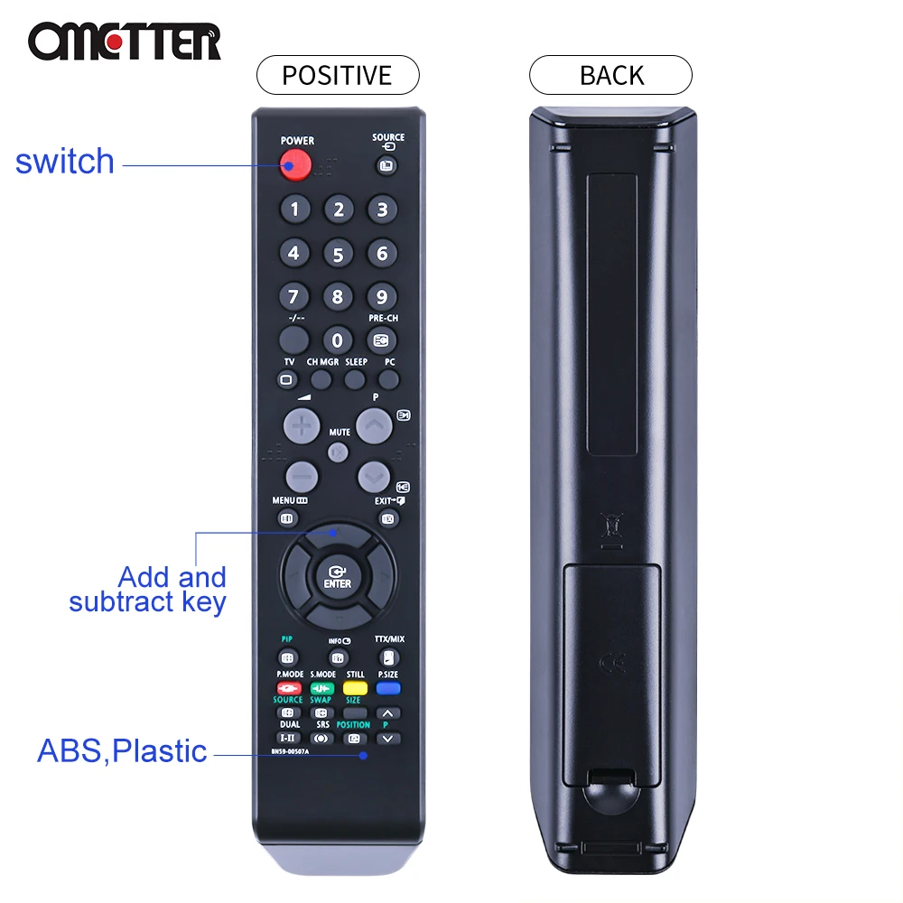 삼성에 적합한 TV 리모컨 LE40N8 LE40N87BD LE40N87BDX LE40N87BDX/XEU LE46N7 LE46N71B LE46N71BX LE46N73BD BN59-00507A, 신제품