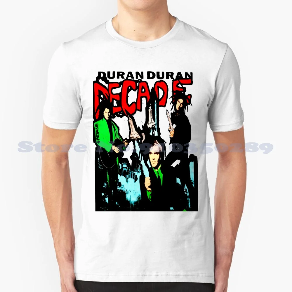 Duran Duran Decade Grey 100% Cotton T-Shirt Duran Duran 80 Eighties Music Band Vintage Classic New Romantics Spandau Simon Le