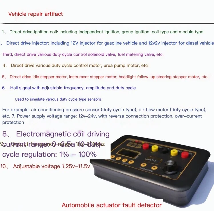 Válvula Solenoide de inyector de bobina de encendido de automóvil, medidor de Motor paso a paso de ralentí, Detector de fallos de Motor, disco de controlador de diagnóstico, ODB-2A, nuevo