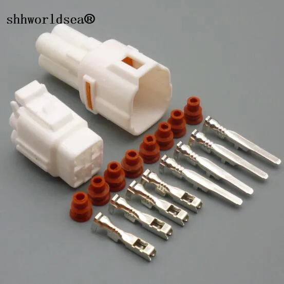 Shhworldsea 4 Pin 2.2mm For Sealed Motorcycle Connector Female Male Housing Automotive Wire Connector 6180-4771 6188-0004